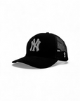 NY Rhinestone - Suede Trucker cap