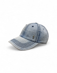 Squared up Denim Cap - Blue