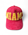 MIAMI - Red Suade Trucker Cap