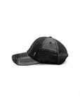 Squared up Denim Cap - Black