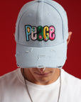 Peace - Blue Denim Cap