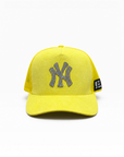 NY Rhinestone - Suede Trucker cap (Lemon Yellow)