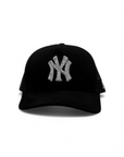 NY Rhinestone - Suede Trucker cap
