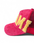 MIAMI - Red Suade Trucker Cap