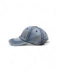 Squared up Denim Cap - Blue