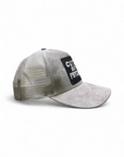 Cute But Psyco - Grey Suade Trucker Cap