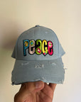 Peace - Blue Denim Cap