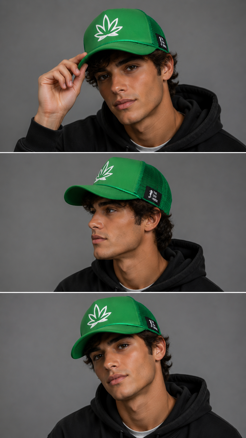 Green Leaf - Mesh Trucker Cap