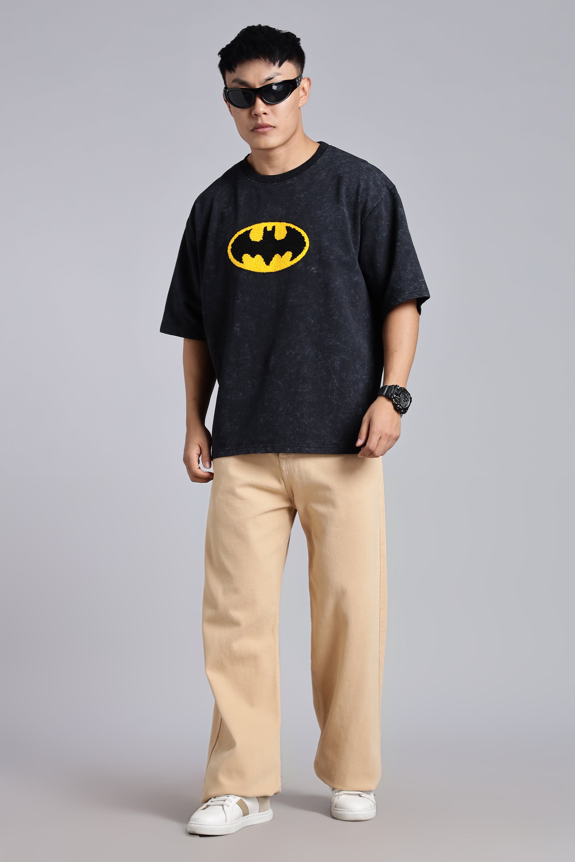 BATMAN - Acid Wash T Shirt