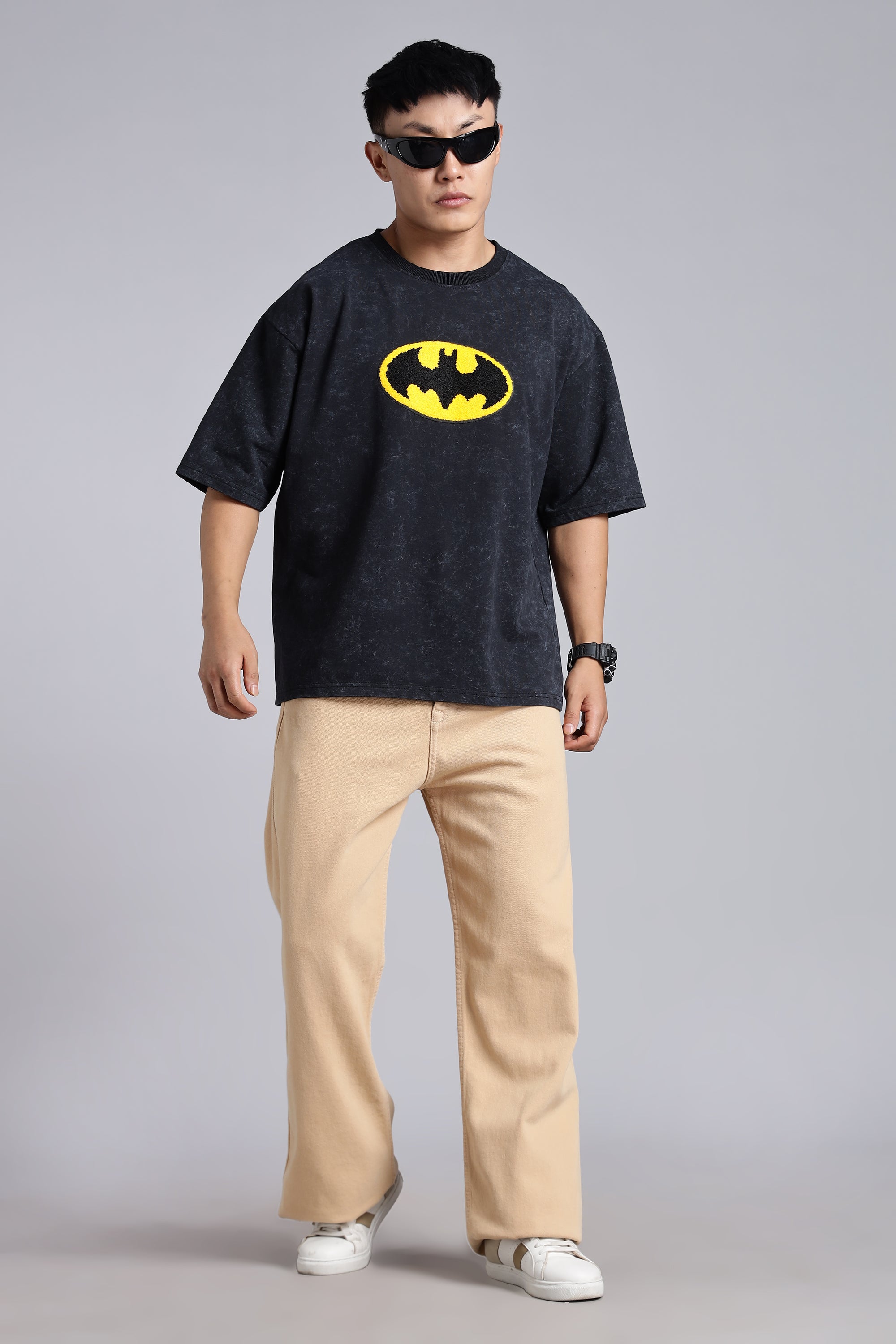 BATMAN - Acid Wash T Shirt