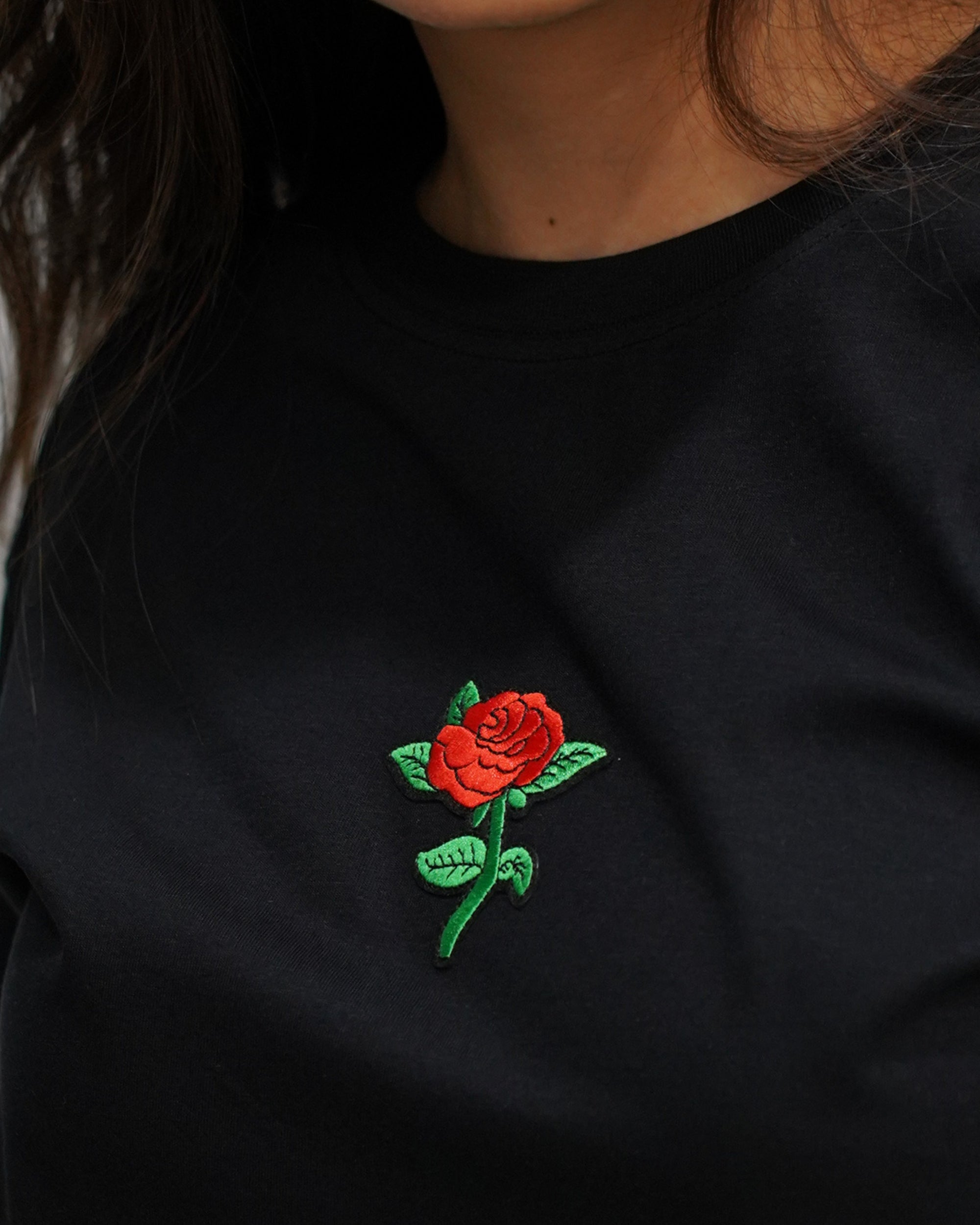 Classy Red Rose - Black