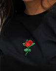 Classy Red Rose - Black