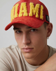 MIAMI - Red Suade Trucker Cap