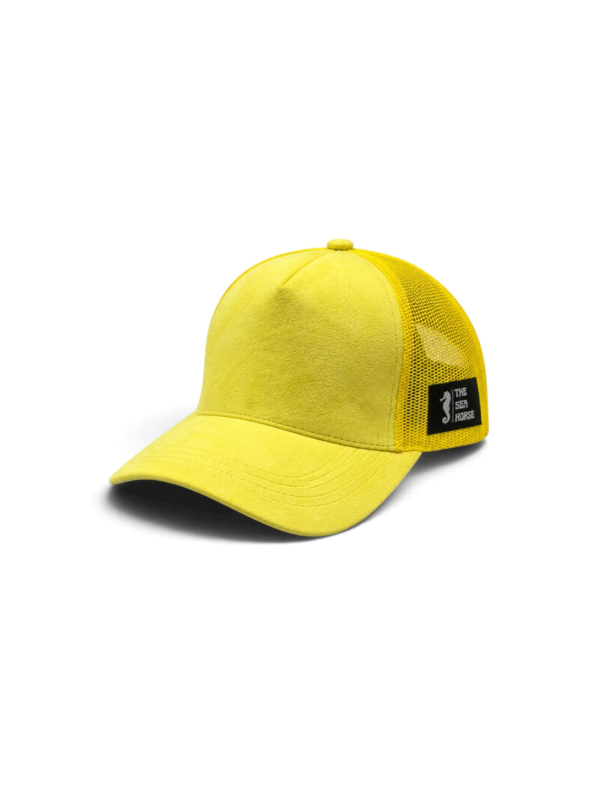 Suede Trucker cap - Solid Lemon Yellow