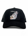 Lonewolf - Black Suade Trucker Cap