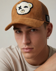 Punk Bear - Brown Suede Cap