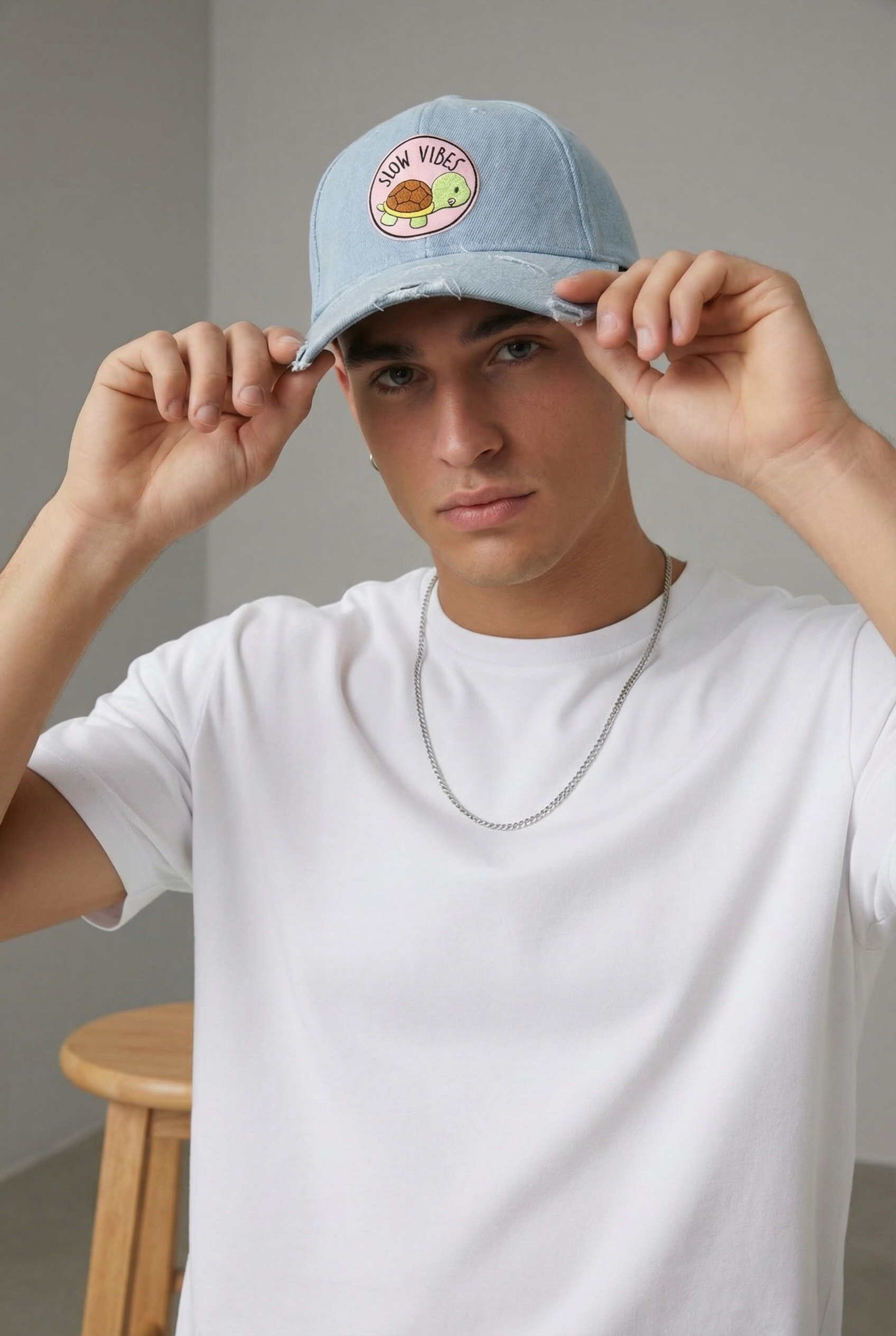 Slow Vibes - Denim Cap
