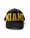 MIAMI - Black Suade Trucker Cap