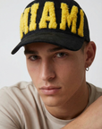 MIAMI - Black Suade Trucker Cap