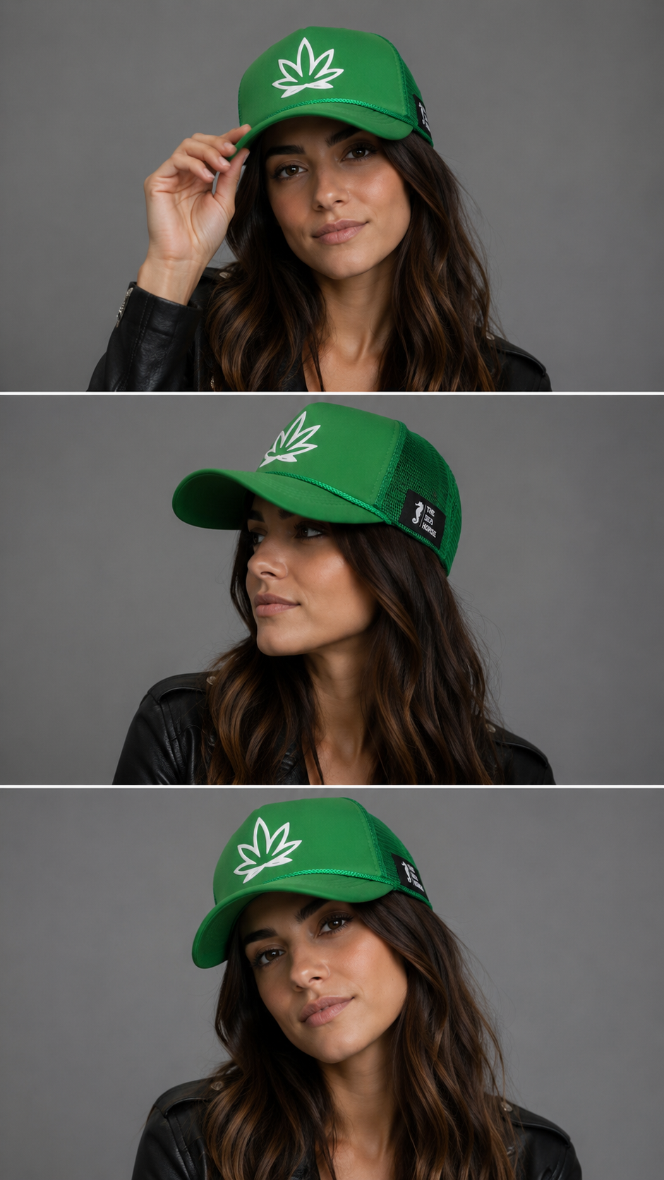 Green Leaf - Mesh Trucker Cap