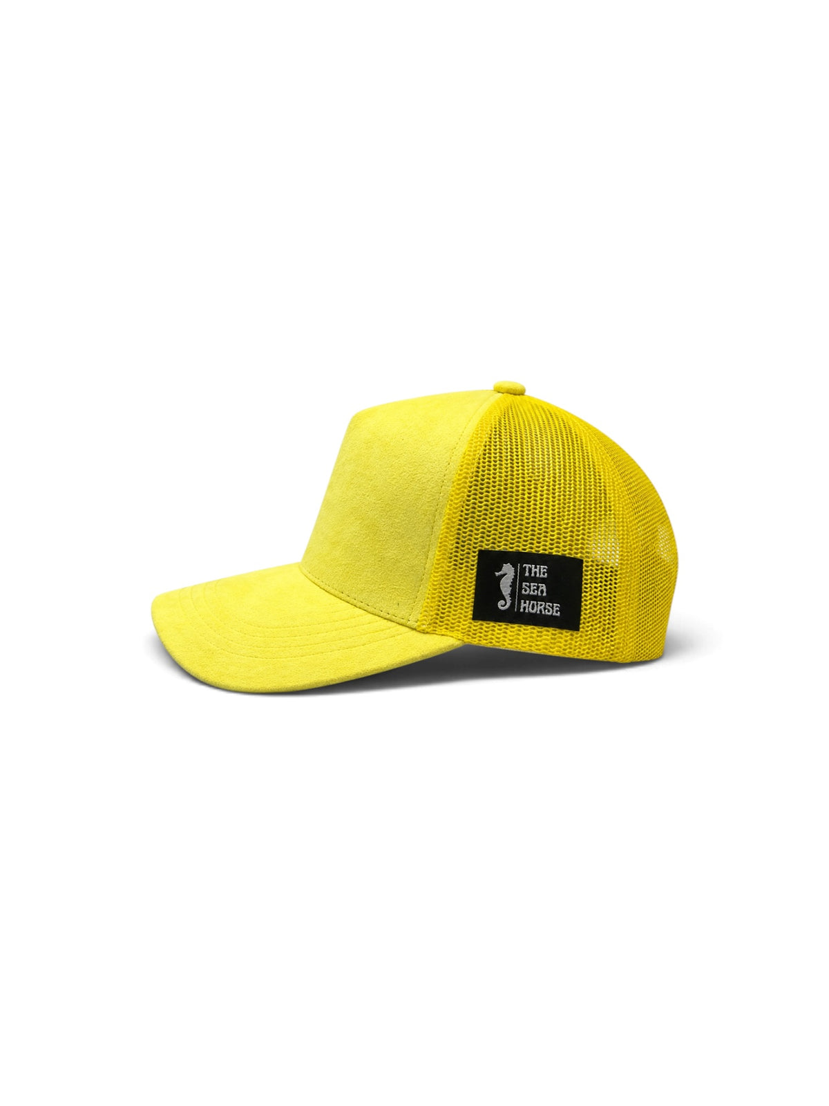 Suede Trucker cap - Solid Lemon Yellow