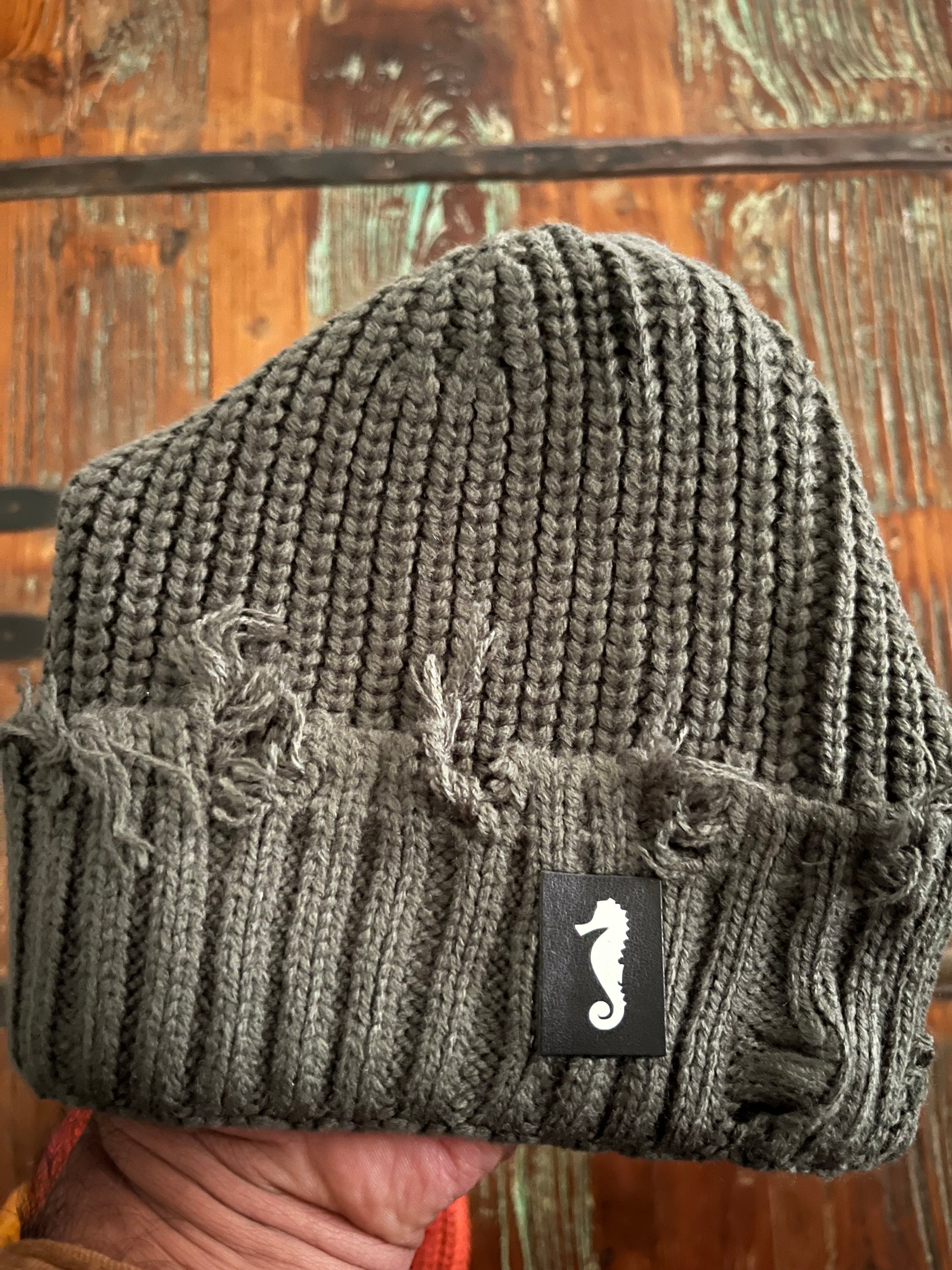 Imperfect Beanie - Greyish Green