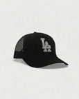 LA Rhinestone - Suede Trucker cap